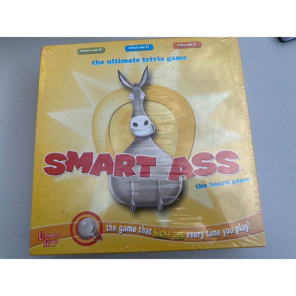 University Games Smart Ass The Board Game 2010 Trivia Party Game 01360 New